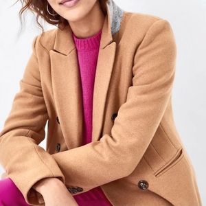 Practically New! ANN TAYLOR Wool Blend Double Breasted Camel Coat Small reposhn